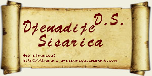 Đenadije Šišarica vizit kartica